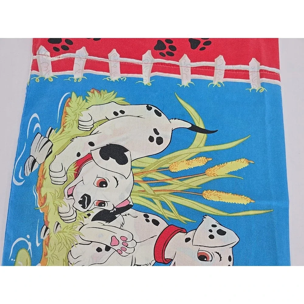 Vintage‎ Disney 101 Dalmatians Pillowcase USA Made Poly Cotton - Very Cool!